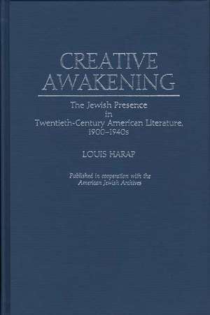 Creative Awakening de Louis Harap