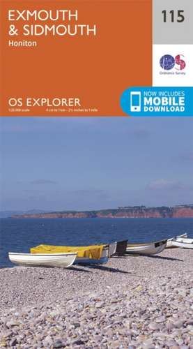 Exmouth and Sidmouth de Ordnance Survey