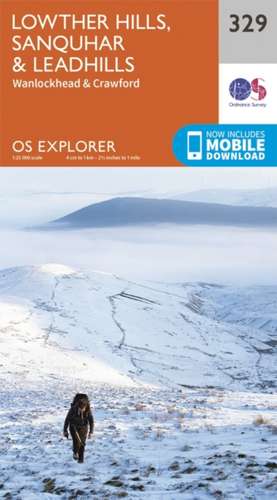 Lowther Hills, Sanquhar and Leadhills de Ordnance Survey