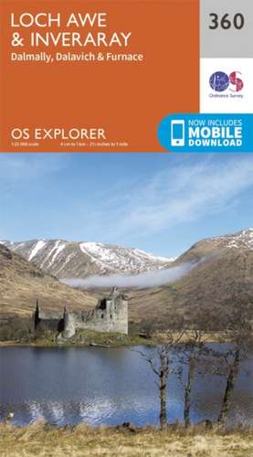 Loch Awe and Inveraray de Ordnance Survey