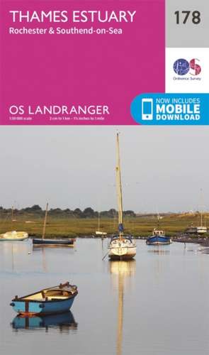 Thames Estuary, Rochester & Southend-on-Sea de Ordnance Survey