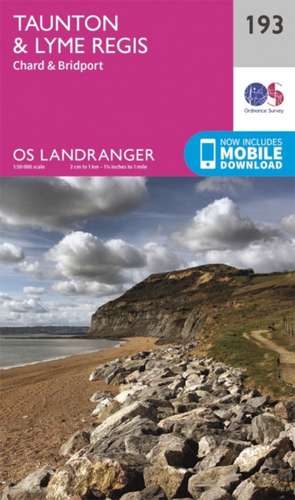 Taunton & Lyme Regis, Chard & Bridport de Ordnance Survey