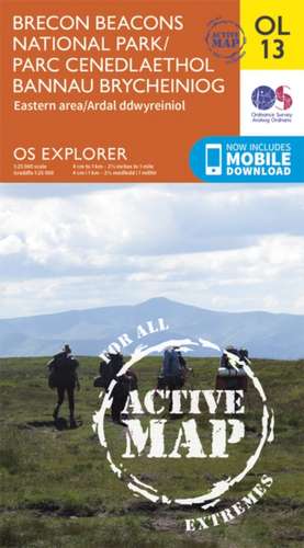 Brecon Beacons National Park / Parc Cenedlaethol Bannau Brycheiniog - Eastern Area / Ardal Ddwyreiniol de Ordnance Survey