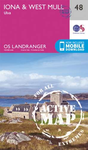 Iona & West Mull, Ulva de Ordnance Survey