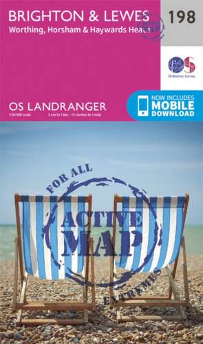 Ordnance Survey: Brighton & Lewes, Haywards Heath de Ordnance Survey