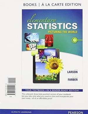 Elementary Statistics: Picturing the World, Books a la Carte Edition de Ron Larson