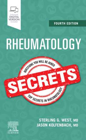 Rheumatology Secrets de Sterling West