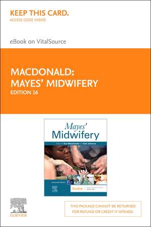 Mayes' Midwifery - Elsevier eBook on Vitalsource (Retail Access Card) de Sue Macdonald