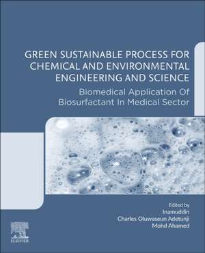 Green Sustainable Process for Chemical and Environmental Engineering and Science: Biomedical Application of Biosurfactant in Medical Sector de Inamuddin