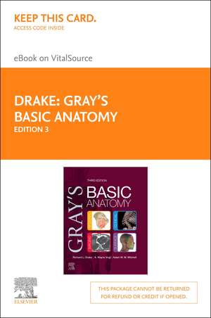 Gray's Basic Anatomy Elsevier eBook on Vitalsource (Retail Access Card) de Richard Drake