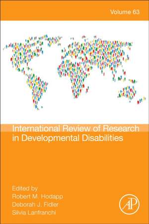 International Review Research in Developmental Disabilities de Deborah J. Fidler