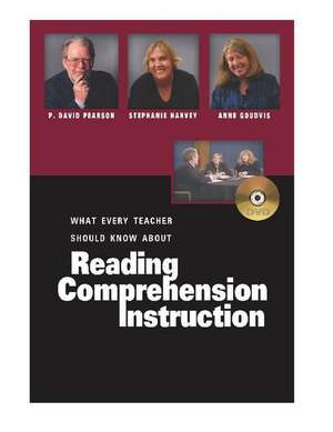 What Every Teacher Should Know about Reading Comprehension Instruction de P. David Pearson