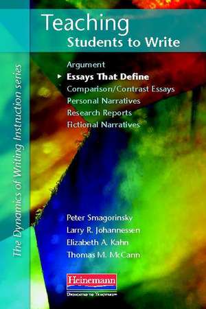 Teaching Students to Write Essays That Define de Peter Smagorinsky