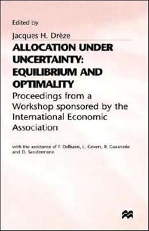 Allocation Under Certainty de Dreze J. H.