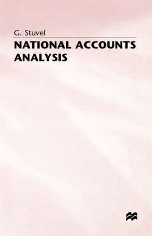 National Accounts Analysis de G Stuvel