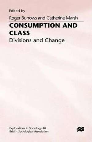 Consumption and Class: Divisions and Change de Roger Burrows