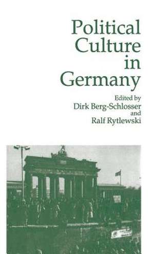 Political Culture in Germany de Dirk Berg-Schlosser