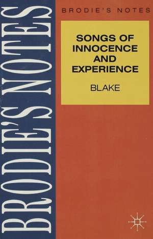 Blake: Songs of Innocence and Experience de William Blake