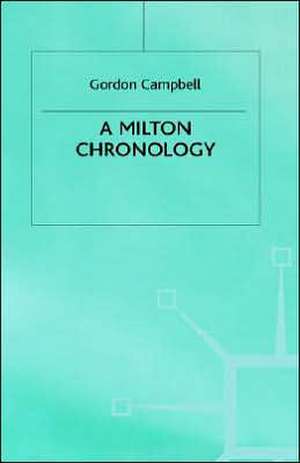 Milton Chronology de G. Campbell