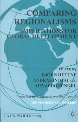 Comparing Regionalisms: Implications for Global Development de B. Hettne