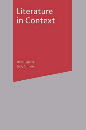 Literature in Context de Rick Rylance