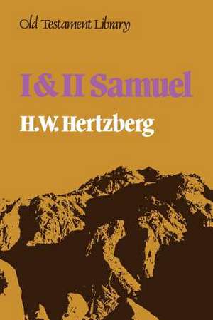 I & II Samuel (Old Testament Library) de H. W. Hertzberg