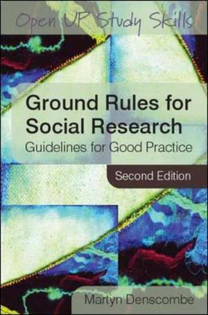 Ground Rules for Social Research de Martyn Denscombe