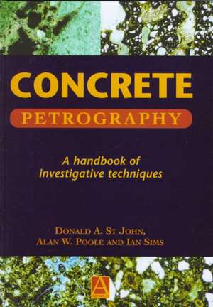 Concrete Petrography de D. St John