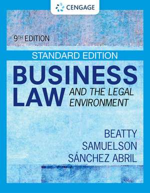 Business Law and the Legal Environment - Standard Edition de Jeffrey F. Beatty