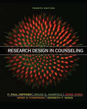 Wampold, B: Research Design in Counseling de Kenneth (Fuller Theological Seminary) Wang