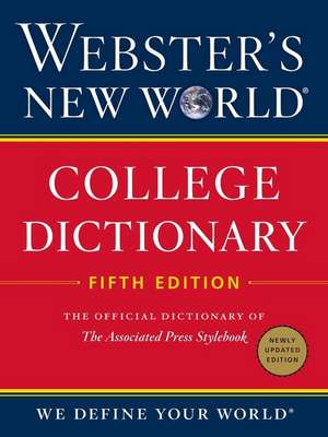 Webster's New World College Dictionary, Fifth Edition de Editors of Webster's New World Coll