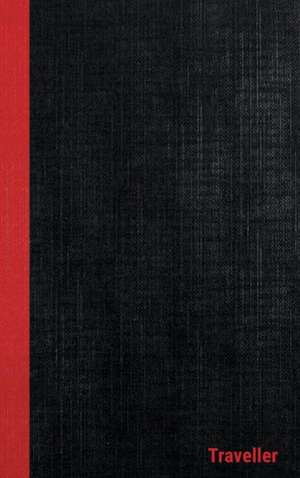 dans Traveller Casebound Hardcover Notebooks, 6 x 9, Black/Red, 108 Ruled pages de Dans Books