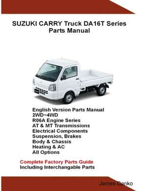 Suzuki Carry Truck DA16T Series Parts Manual de James Danko