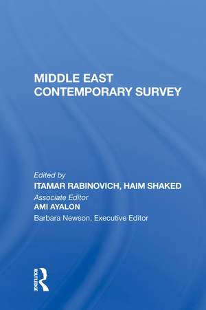 Middle East Contemporary Survey, Volume Xi, 1987 de Itamar Rabinovich