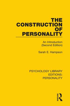 The Construction of Personality: An Introduction (Second Edition) de Sarah E. Hampson