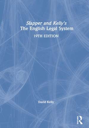 Slapper and Kelly's The English Legal System de David Kelly