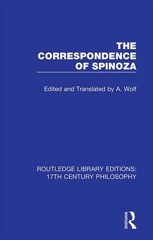 The Correspondence of Spinoza de A. Wolf