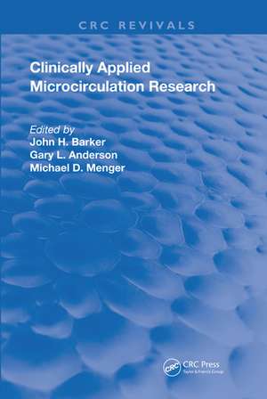 Clinically Applied Microcirculation Research de John Barker