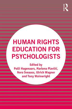 Human Rights Education for Psychologists de Polli Hagenaars