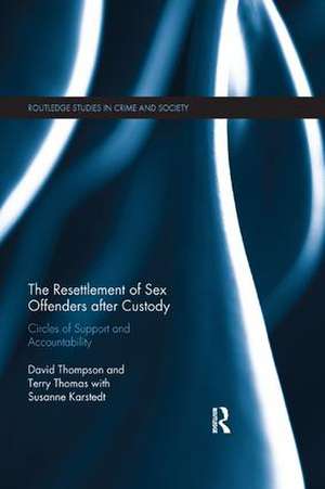 The Resettlement of Sex Offenders after Custody: Circles of Support and Accountability de David Thompson