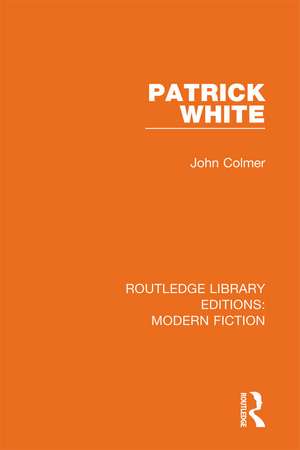 Patrick White de John Colmer