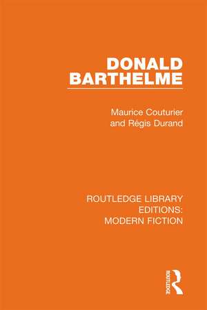 Donald Barthelme de Maurice Couturier