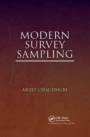 Modern Survey Sampling de Arijit Chaudhuri