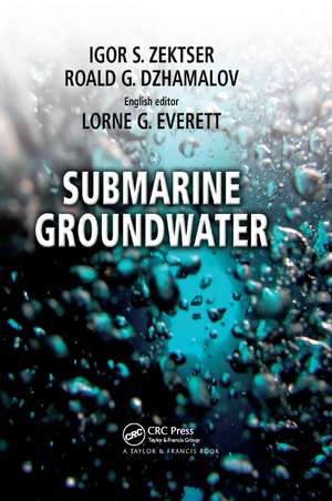 Submarine Groundwater de Igor S. Zektser