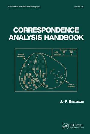 Correspondence Analysis Handbook de Benzecri