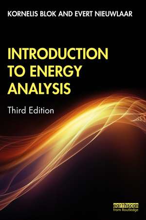 Introduction to Energy Analysis de Kornelis Blok