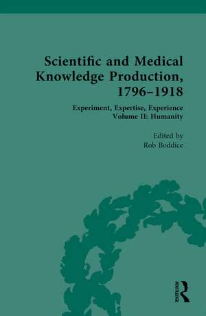 Scientific and Medical Knowledge Production, 1796-1918: Volume II: Humanity de Rob Boddice