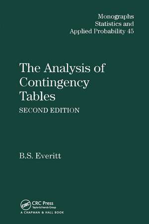 The Analysis of Contingency Tables de Brian S. Everitt