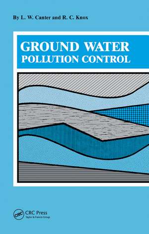 Ground Water Pollution Control de L.W. Canter