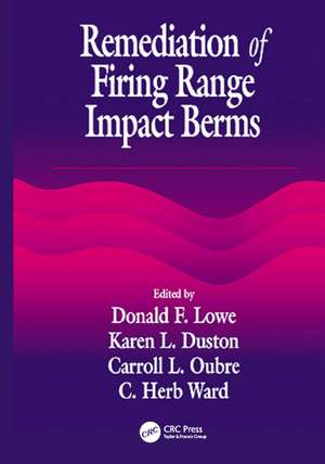 Remediation of Firing Range Impact Berms de C. H. Ward